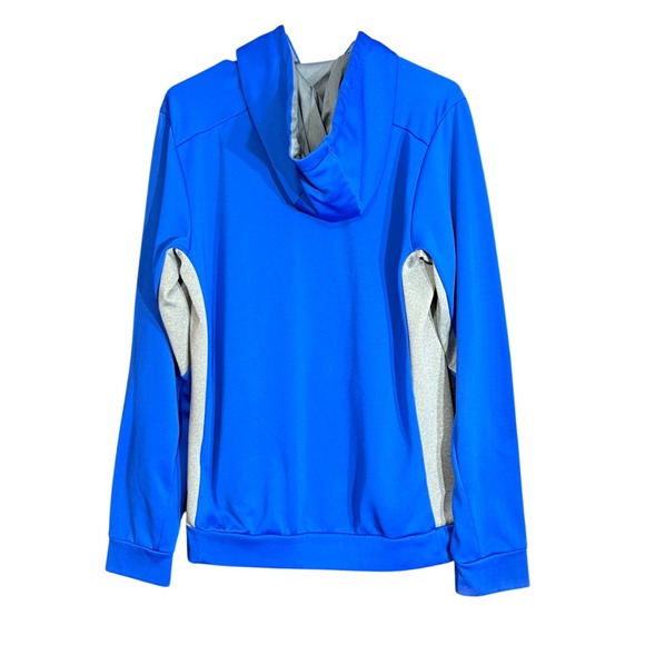 Nike Mens Size Small Therma-FIT Hoodie Blue Gray Pullover Swoosh Athletic Active - Picture 3 of 15